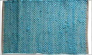 Alfombra de área sólida Chindi reciclada más vendida Fabricante indio Precio de fábrica directo. Baño Cocina Uso doméstico Oración - Product Image 3
