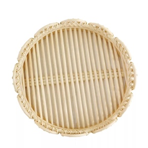 Wholesale Best Price Eco-Friendly <b>Rattan</b> Food <b>Storage</b> Container Kitchen Utensils Fruits Handmade Natural Bohemian Style Glossy - Product Image 3