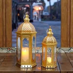 Vintage Metal Candle Holder Lantern Decorative Hollow Candle <b>Stand</b> For Home Wedding Party Table Garden Decoration - Product Image 1