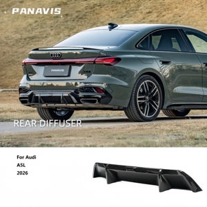 PANAVIS Dry Carbon Fiber Rear Bumper <b>Diffuser</b> Lip Spoiler <b>for</b> Audi A5 A5L S5 2026 - Product Image 1
