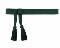 Ceinture de cérémonie formelle Piper Green de qualité supérieure, style classique avec pompons