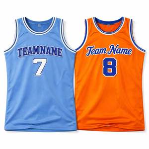 เสื้อบาสเก็ตบอล OEM |   ตำแหน่งโลโก้แบบกำหนดเอง ผ้าทวิลพิมพ์ลายดิจิตอลแบบระเหิด ขาสั้น โพลีเอสเตอร์ 100% ชื่อและหมายเลขผู้เล่น - Product Image 6