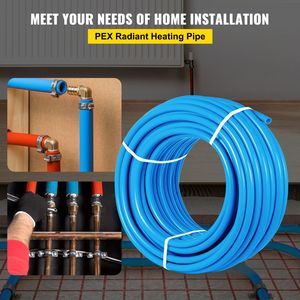 Tuyau PEX bleu sans barrière d'oxygène 80/160 psi, tube PEX de 1 pouce et tuyau flexible PEX de 300 pieds pour la plomberie et les conduites d'eau - Product Image 2