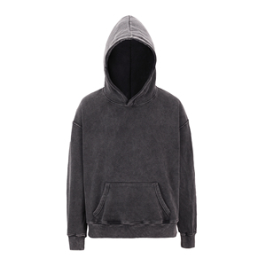 Quality <b>Thick</b> <b>Fleece</b> Custom Size Solid Print OEM Service Winter Street Wear Hoodies Men's 100% Cotton Pullover Hoodie High - Product Image 5