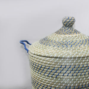 High Quality <b>Woven</b> Water Hyacinth Storage <b>with</b> <b>Lid</b> Handmade <b>Basket</b> for Home Organization and Kitchen Artex Dong Thap Vietnam - Product Image 4