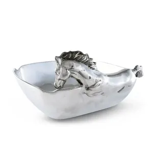 Cuenco Metálico Artesanal Premium con Silueta Irregular y Acabado Cepillado Táctil para un Estilo Moderno en el Hogar, Cuenco de Lujo Hecho a Mano - Product Image 3