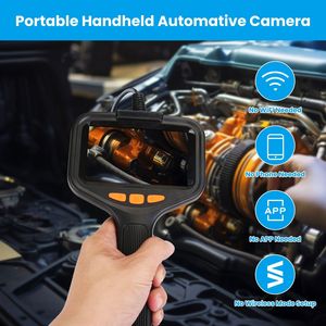 Telecamera d'Ispezione 4.3 Pollici con Cavo da 16.4 Piedi, Endoscopio Articolato, 2 Modalità, 3 Livelli di Luminosità Regolabili, Strumento per Ispezione Auto - Product Image 2