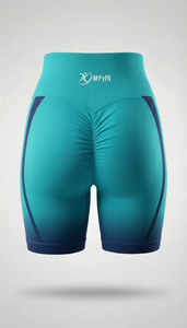 กางเกงขาสั้นออกกำลังกายผู้หญิง ระบายอากาศได้ดี สไตล์สตรีทแวร์ ยกกระชับสะโพก ไร้ตะเข็บ เหมาะสำหรับโยคะ ฟิตเนส และออกกำลังกายทั่วไป - Product Image 5