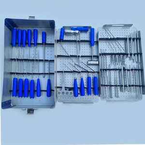 Ensemble d'instruments manuels en acier inoxydable pour chirurgie de la colonne vertébrale endoscopique bilatérale unilatérale (UBE) Pentax – Outils chirurgicaux orthopédiques - Product Image 1