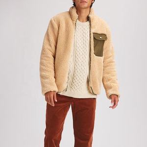 Chaquetas de lana de talla grande para hombre recién llegadas, ropa de invierno con cuello levantado personalizada a precios baratos al por mayor - Product Image 2