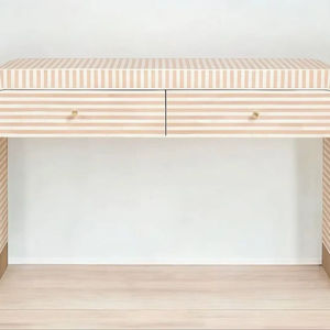 Cajón con Incrustaciones de Hueso de ILAHI, Diseño Moderno con Detalles de Ágata, Mueble Portátil para el Hogar - Product Image 1