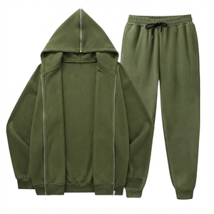 Ensemble de survêtement unisexe noir bapeHoodie avec sweat-shirt à fermeture éclair intégrale, poches latérales et pantalon de jogging à cordon de serrage, vêtements décontractés pour l'automne - Product Image 4