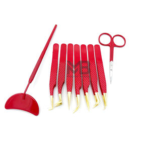 Pinzas para Extensión de Pestañas |   Aplicador de Pestañas de Precisión de Acero Inoxidable de Alta Calidad para Extensiones de Pestañas Profesionales - Product Image 1