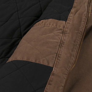 Custom Men’s Vintage 100% Cotton <b>Canvas</b> Safari <b>Jacket</b> – Lined Oversized Boxy Windproof <b>Work</b> Coat, Collared Fashion Outerwear - Product Image 3