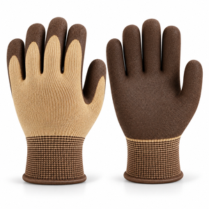 Guantes Recubiertos de Látex, Duraderos, Compatibles con Pantallas Táctiles, Sin Silicona, con Amplia Cobertura en la Palma, Tejido Transpirable, Tracción Confiable, para Carga y Embalaje - Product Image 5