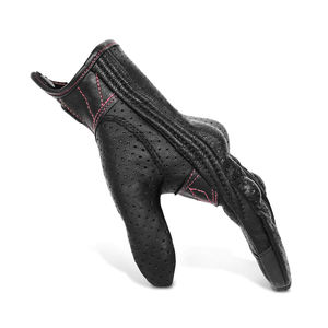 Guantes de Motocicleta de Cuero Personalizables de Alta Calidad, Antideslizantes, con Pantalla Táctil, Absorción de Humedad, Diseño Unisex, Guantes de Carreras - Product Image 4