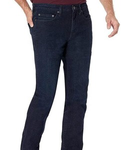 บริการ OEM แบบกำหนดเอง กางเกงยีนส์ทรงตรงเอวกลางสำหรับผู้ชาย คุณภาพสูง ลายจุด เป็นมิตรกับสิ่งแวดล้อม ระบายอากาศได้ดี MOQ ต่ำ - Product Image 5