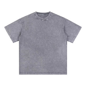 T-shirt surdimensionné pour homme en coton délavé à l'acide, col rond, style streetwear décontracté, qualité supérieure, Top USA Buyers Hub - Product Image 5