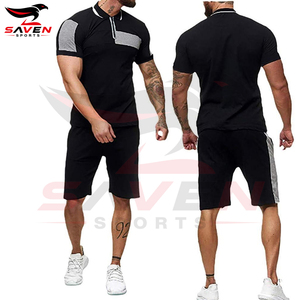 T-shirt et short décontractés respirants à manches courtes pour hommes, vêtements de sport pour la course à pied et le jogging, ensembles de shorts d'été pour hommes - Product Image 6