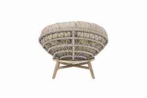 Fauteuil de loisirs en osier durable et écologique de style côtier moderne pour salon, balcon et jardin - Product Image 2
