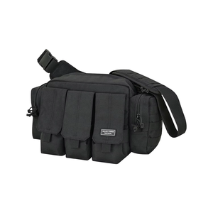 Sac de rangement utilitaire extérieur professionnel grande capacité, trois poches frontales, fermetures éclair sécurisées, bandoulière durable - Product Image 6