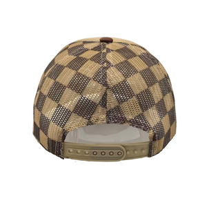 Casquette Trucker Personnalisée 2026 – Nouvelle Arrivée, Haute Qualité, Logo Personnalisé, Maille Unie, Motif Damier, Casquette Vierge pour Hommes et Femmes - Product Image 5