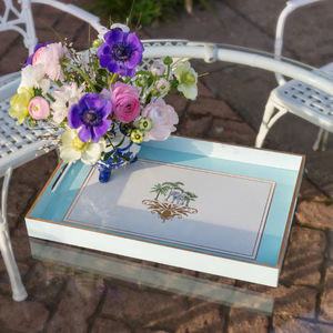 Plateau en laque artisanal écologique du Vietnam, plateau de service en bois, cadeau décoratif, fournisseur d'exportation - Product Image 4