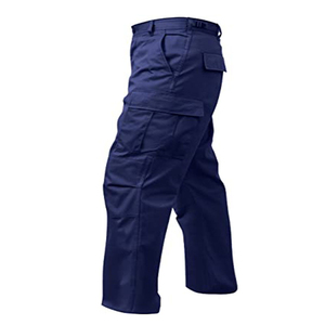 Pantalon cargo pour homme en toile légère et tendance, coupe slim, confortable, décontracté, taille élastique, style streetwear - Product Image 3