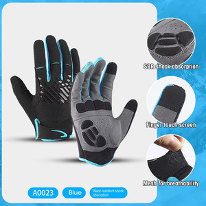 Guantes de Ciclismo Antideslizantes, Transpirables, Ligeros, de Dedo Completo, para Bicicleta de Montaña y Carretera, Unisex, para Ciclismo, Running, Senderismo, Deportes al Aire Libre, con Estampado - Product Image 6