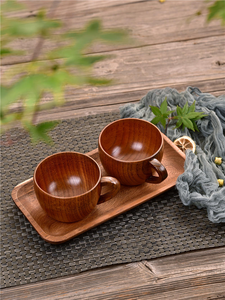 แก้วไม้ทำมือจากไม้ธรรมชาติ สำหรับดื่มชา เบียร์ กาแฟ และนม ผลิตโดย M.I.G. การส่งออกปี 2026 - Product Image 6