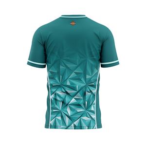 Maillot de sport à manches courtes personnalisé avec logo, séchage rapide, respirant, imprimé par sublimation, design personnalisé, prix de gros - Product Image 2