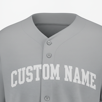 Último Modelo de Camiseta de Béisbol Personalizada de Alta Calidad, MOQ Bajo, Nuevo Diseño, Bordado Tackle Twill, Camiseta de Softbol con Botones, Venta al Por Mayor