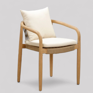 เก้าอี้พักผ่อนกลางแจ้งไม้สักคุณภาพสูง ดีไซน์ทันสมัย สำหรับตกแต่งบ้าน - Product Image 1