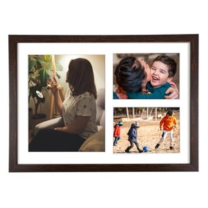 Cadre photo de luxe en bois de Merbau 13x17 avec incrustation dorée - Vente en gros Inde - Product Image 2