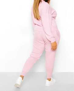 ชุดเซ็ตเสื้อฮู้ดคุณภาพดี กางเกงวอร์มเข้าชุด ปักลายทันสมัยสำหรับผู้หญิง ฤดูใบไม้ผลิ/ฤดูหนาว ปี 2026 ผ้าหนานุ่ม - Product Image 6