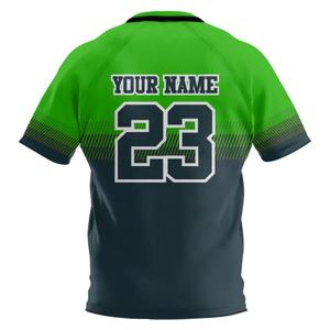 Camisetas de Rugby Unisex de Alta Calidad Personalizadas con Rayas, Transpirables, Antibacterianas, de Secado Rápido, Duraderas, Impresas por Sublimación en Poliéster - Product Image 4