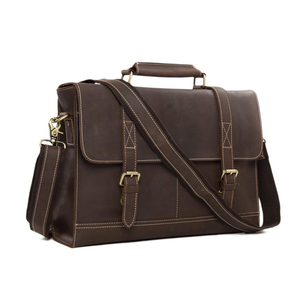 Maletín y Bolsa para Portátil de Cuero Genuino de Lujo, Nueva, para Viajes de Negocios, Precio al por Mayor - Product Image 3