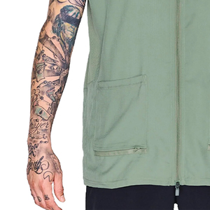 Salon Barber Sleeveless Vest Waterproof Customizable Lightweight Polyester Fabric Stylish Short Sleeve Design Eco-Friendly - Product Image 3