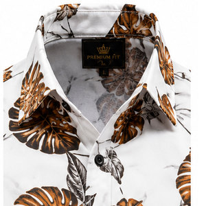 Chemise boutonnée numérique haut de gamme pour homme 100 % coton Tissu léger Confortable Coupe décontractée moderne Respirant Séchage rapide ODM - Product Image 3