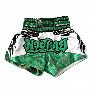 Pantalones Cortos de Boxeo Profesionales Personalizados, Ligeros, Unisex para Adultos, de Secado Rápido, Transpirables, de Spandex/Poliéster, para Entrenamiento de Artes Marciales - Product Image 4