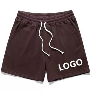 Pantalones Cortos de Algodón Personalizados con Dobladillo sin Rematar, Lavado Ácido, Estilo Jogger, Rasgados, de Felpa Francesa, Lisos, de Forro Polar, Estilo Urbano para Hombre - Product Image 1