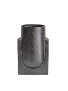 Modern Metal Flower <b>Vase</b> - Heavy Industrial Style Textured Bud <b>Vase</b> for Minimalist Home Decor, Tabletop Centerpiece Decoration - Product Image 3