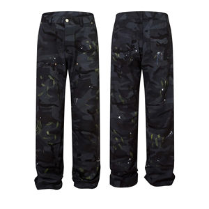 Jeans de Mezclilla para Hombre, Tendencia Actual, Sólidos, Transpirables, Corte Recto Holgado, 100% Algodón, Lavados, para Otoño/Verano, en Venta - Product Image 3