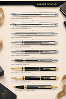 Stylo promotionnel Parker Odyssey avec logo personnalisé, impression UV, finition métallique durable, cadeau d'entreprise, papeterie pour événements professionnels