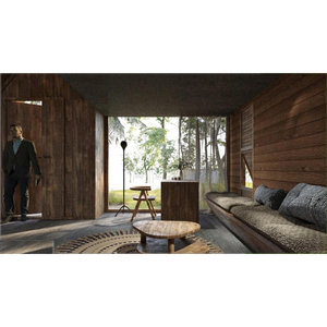 Serre préfabriquée design moderne style industriel fabriquée au Vietnam, assistance technique en ligne, N4 Bungalow à deux étages 40HC - Product Image 4