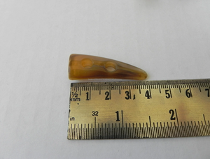 Palanca de cuerno de búfalo y buey natural para prendas hechas a mano Diseño único Ligero FlatbackToggle Función lavable de FWE - Product Image 2