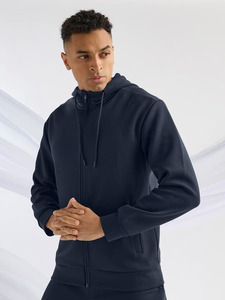 Sudadera con capucha gráfica para hombre Essentials, 100% algodón, tejido de rizo, informal, con cordón ajustable, para uso en exteriores. - Product Image 3