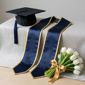 Banda de graduación personalizada con nombre de la escuela, logotipo y año para ceremonias y eventos de graduación de universidades y escuelas secundarias - Product Image 4