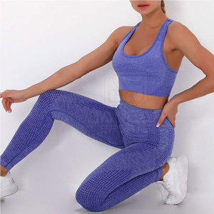 Wholesale Women Yoga Set High Stretch Fitness Workout <b>Activewear</b> <b>Leggings</b> and Sports Bra Perfect for Gym Yoga - Product Image 6