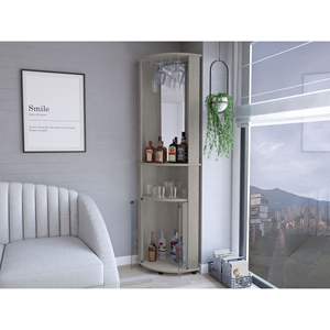 Rialto angolo barra mobile per soggiorno di colore grigio cemento - Product Image 5